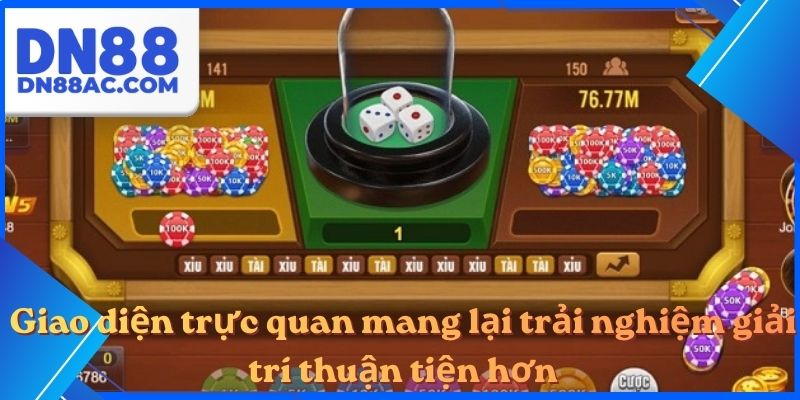 Giao diện trực quan mang lại trải nghiệm giải trí thuận tiện hơn